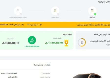 حراج خیریه ۶۰ هزارمین فیدلیتی از مرز ۱۲ میلیارد تومان
گذشت