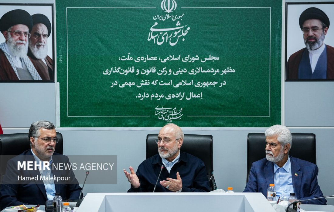 نشست بررسی مسائل حوزه بهداشت، درمان و سلامت با حضور رئیس مجلس
